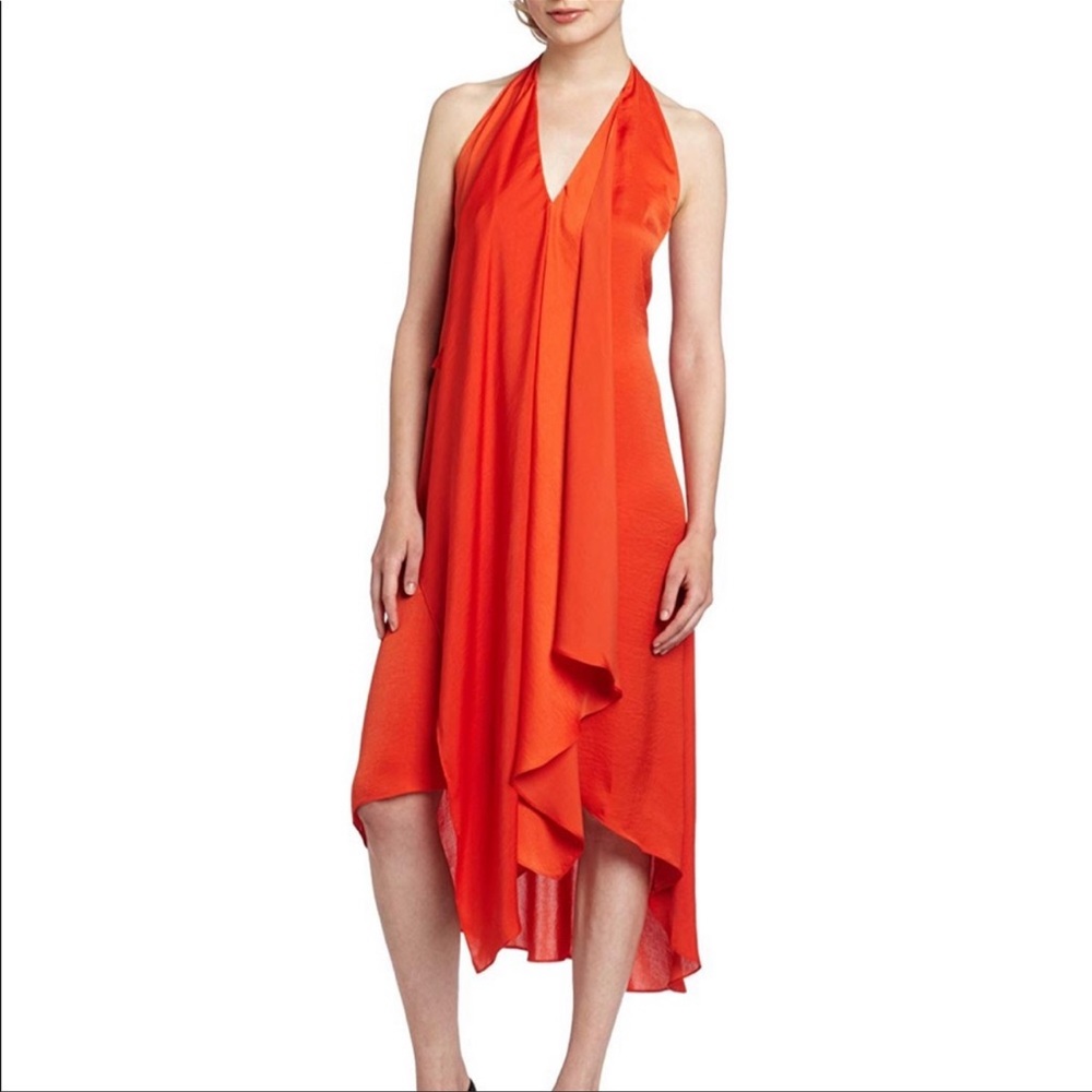 Bcbgmaxazria orange halter